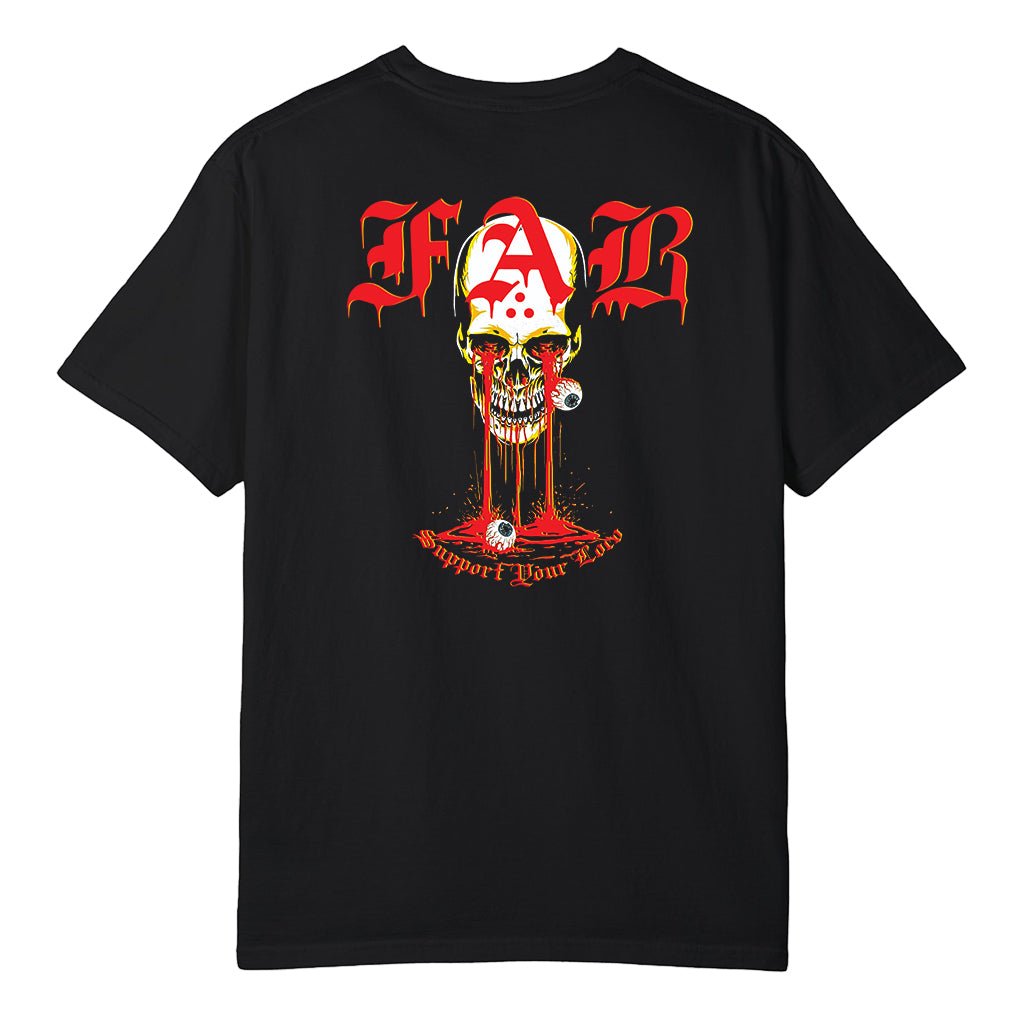BLOODY DRIP SKULL TEE - FAB PRODUCTIONS