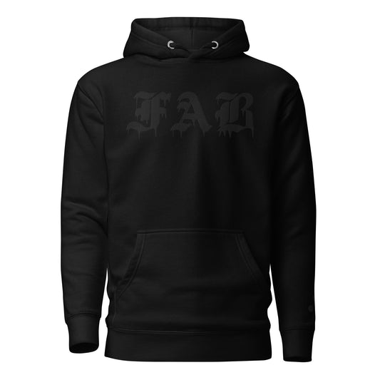 BLACKED OUT HOODIE - FAB PRODUCTIONS