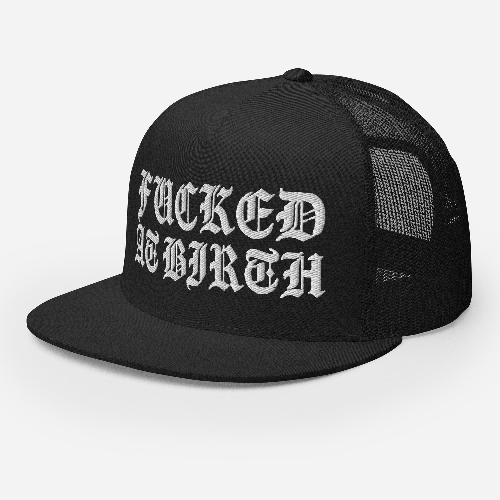 BLASTED FAB TRUCKER HAT - FAB PRODUCTIONS