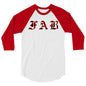 FAB Red Camo Raglan classic baseball tee - FAB PRODUCTIONS