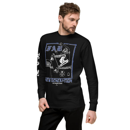 SKATE OR DIE SWEATSHIRT - FAB PRODUCTIONS