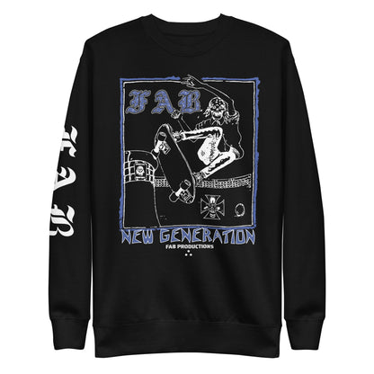 SKATE OR DIE SWEATSHIRT - FAB PRODUCTIONS